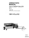 New Holland 311 Hayliner Baler Manual