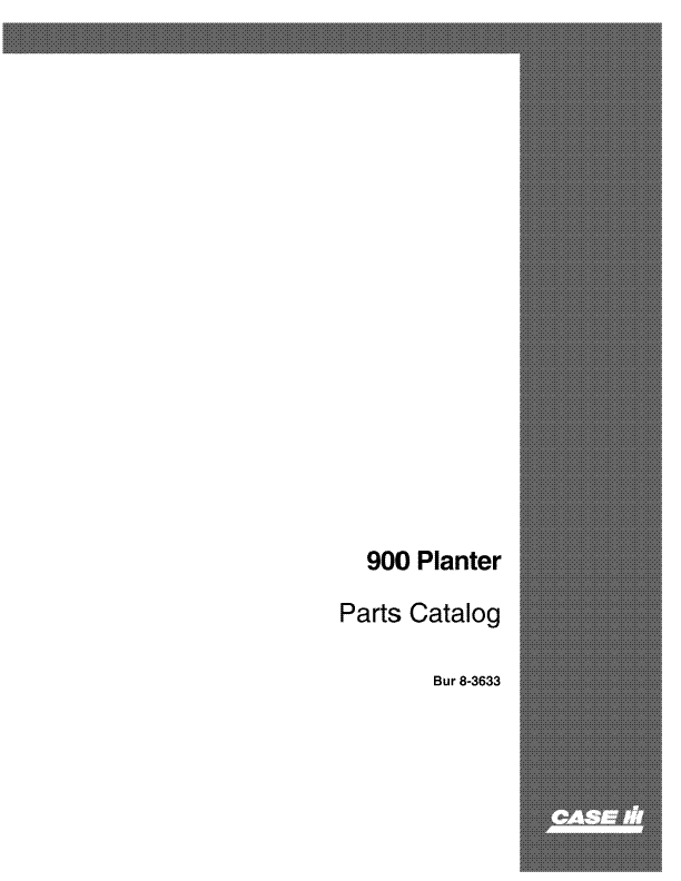 Case IH 900 Planter - Parts Catalog