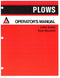 Allis-Chalmers 2000 Semi-Mounted Plow Manual