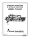 Allis-Chalmers 78 Hay Rake Manual