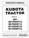 Kubota B61, B6100HST-D, B6100HST-E, B7100HST-D, and B7100HST-E Tractor Manual
