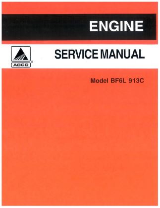AGCO BF6L 913C Engine - Service Manual
