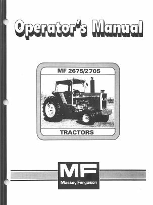Massey Ferguson 2675 and 2705 Tractor Manual
