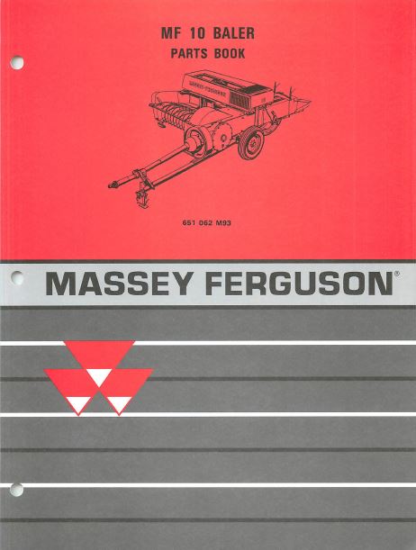 Massey Ferguson 10 Baler - Parts Manual