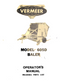 Vermeer Model 605D Baler - Operator's and Parts Manual