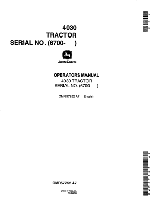 John Deere 4030 Tractor Manual | Farm Manuals Fast