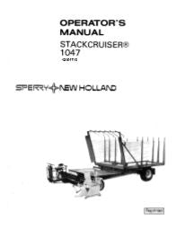 New Holland 1045 Bale Wagon Manual
