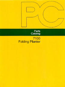 John Deere 7100 8RW and 12RN Folding Planter - Parts Catalog