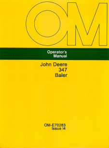 John Deere 347 Hay Baler Manual