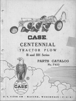 Case B and BH Series Plow - Parts Catalog