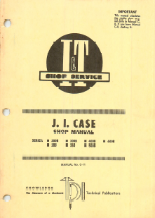 Case 200B, 300, 300B, 350, 400B, 500B and 600B Tractors - Service Manual