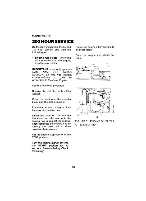 Case 1190 Tractor Manual