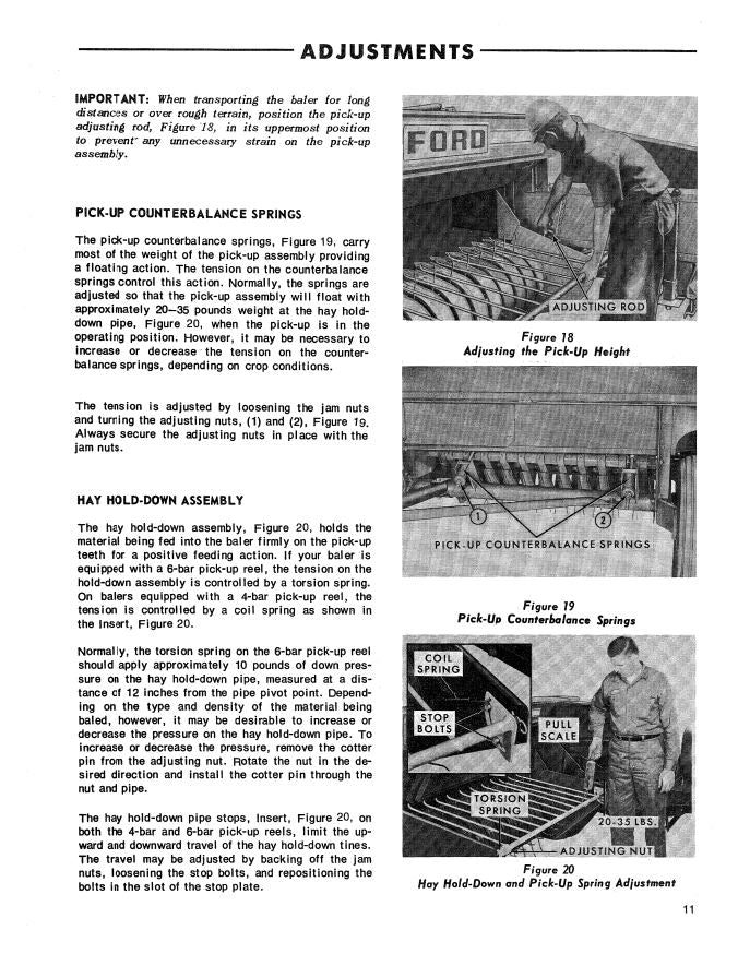Ford 532 & 542 Hay Baler Manual