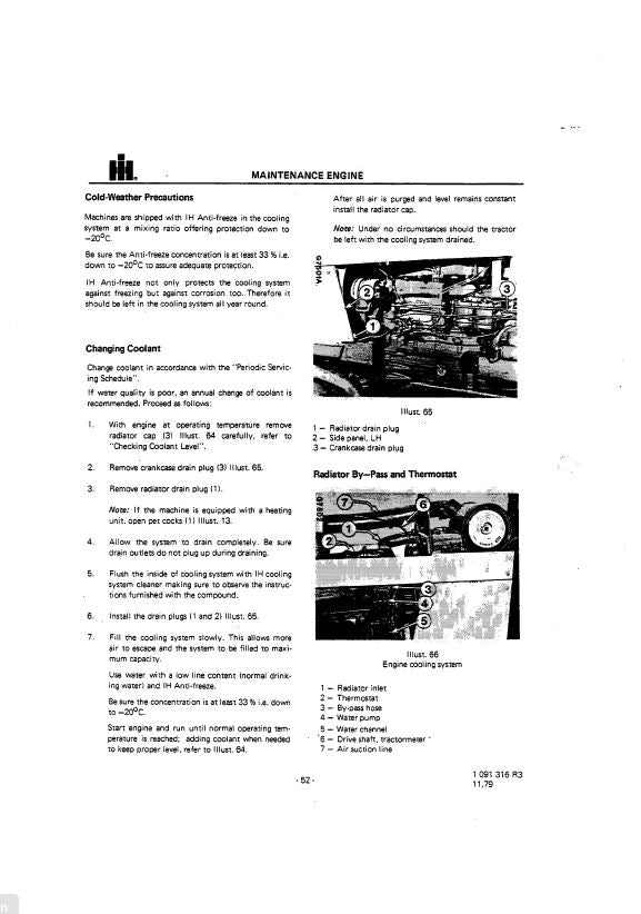 International 955 and 1055 Diesel Tractors Manual