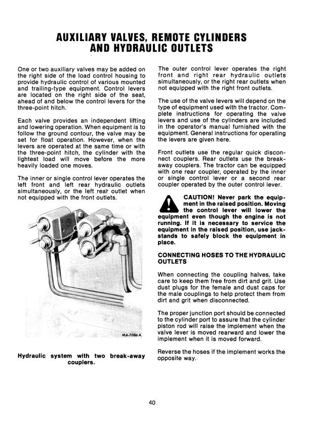 International 686 and Hydro 86 Tractor Manual