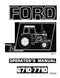 Ford 6710, 7710, and 7710 II Tractor Manual