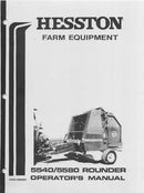 Hesston 5540 and 5580 Round Baler Manual