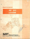 Massey-Ferguson 245 Loader - Parts Manual