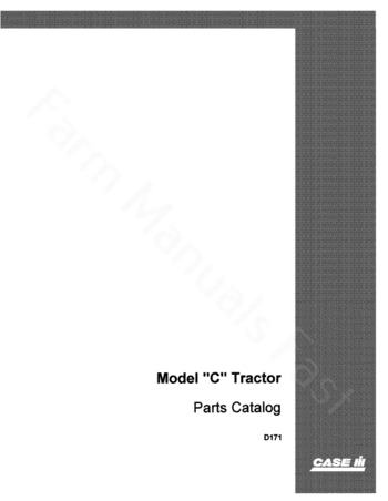 Too Old - Case C Tractor - Parts Catalog