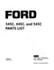 Ford 345C, 445C, and 545C Tractor - Parts Catalog