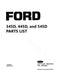 Ford 345D, 445D, and 545D Tractor - Parts Catalog