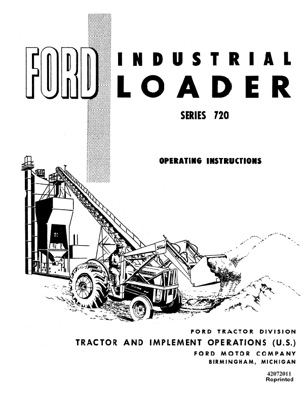 Ford 720 Loader Manual