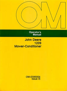 John Deere 1209 Mower-Conditioner Manual