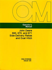 John Deere 660, 670, and 671 Rakes Manual
