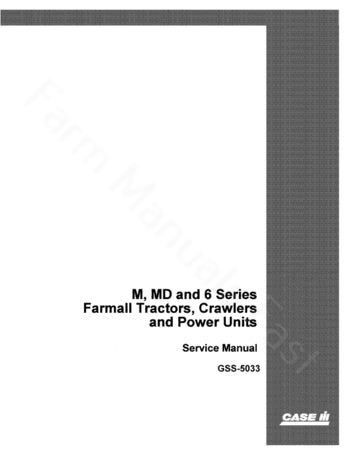 International 6, M, MD, MDV, MV, Super MD, Super MDV, W-6, W6 Tractor - Service Manual