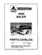 Hesston 4600 Hay Baler - Parts Catalog