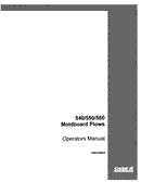International 540, 550, and 560 Moldboard Plow Manual