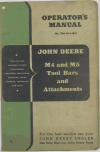 John Deere M4 and M5 Tool Bars and Attachments Manual