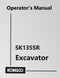 Kobelco SK135SR (All Versions) Excavator Manual