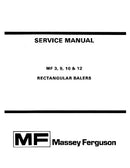 Massey Ferguson 3, 9, 10, and 12 Baler - Service Manual