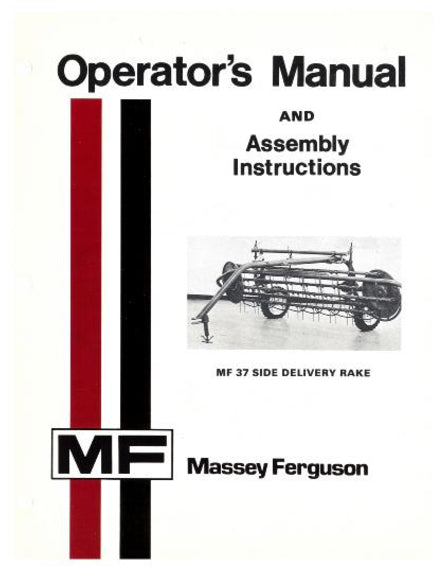 Massey Ferguson 37 Hay Rake Manual