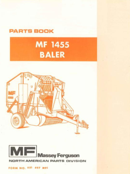 Massey Ferguson 1455 Round Baler - Parts Catalog