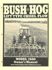 Bush Hog Model 1500 Lift Type Chisel Plow Manual