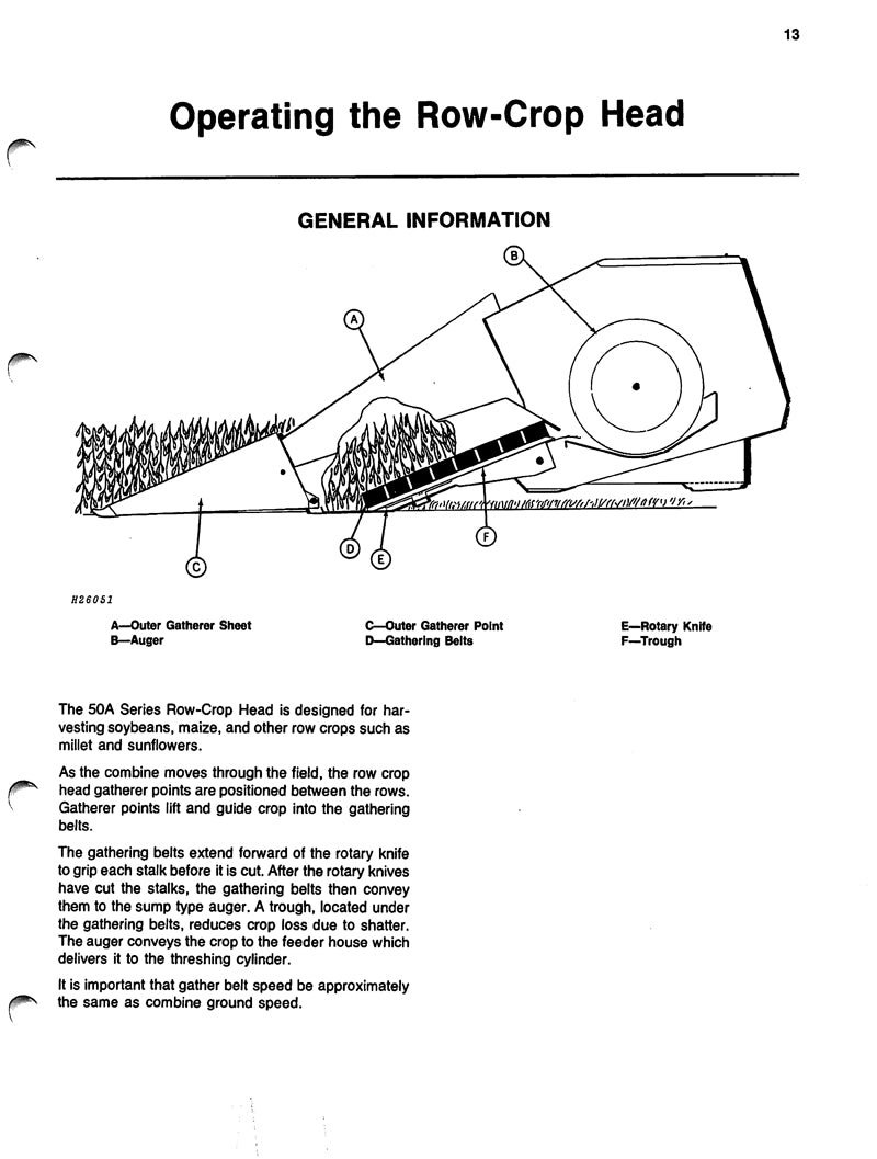 John Deere 50A Series Row Crop Heads Manual
