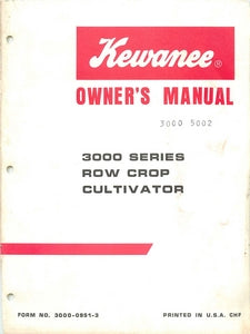 Kewanee 3000 Series Row Crop Cultivator Manual