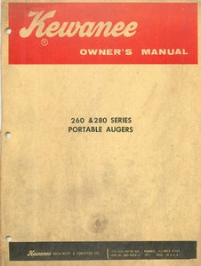 Kewanee 260 280 Series Portable Augers Manual