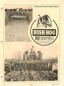 Bush Hog 1437 Standard and Heavy Duty Manual
