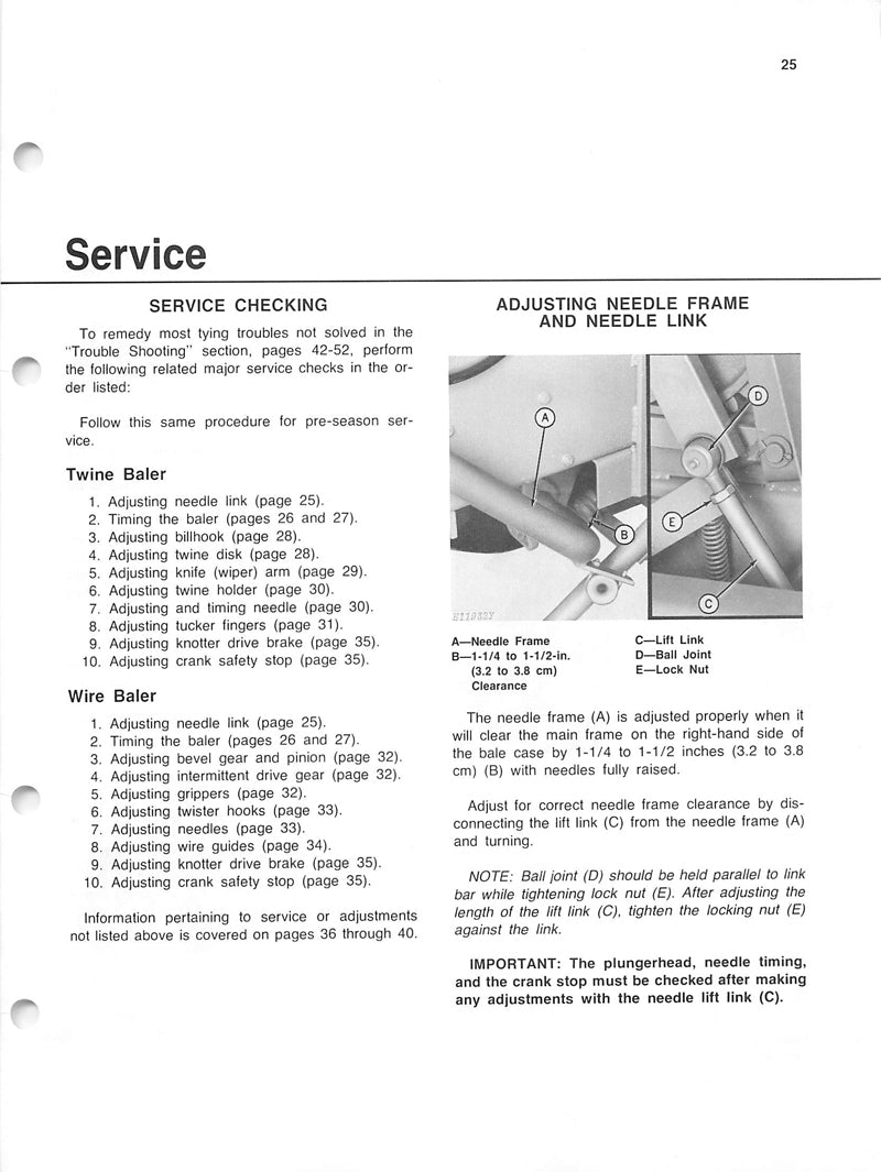 John Deere 466 Series Baler Manual