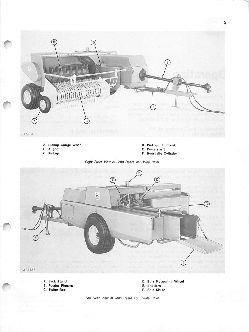 John Deere 466 Series Baler Manual