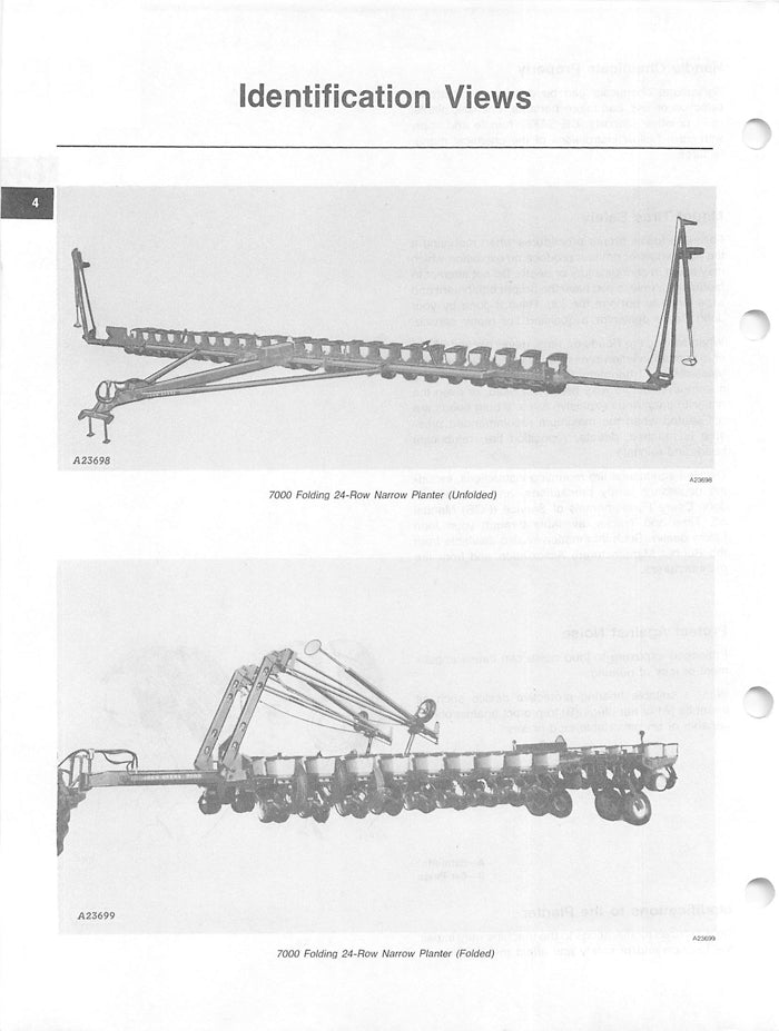 John Deere 7000 24-Row Narrow Folding Planters Manual