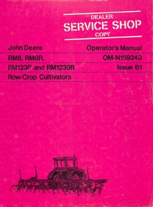 John Deere RM8, RM8R, RM1230 and RM1230R Cultivators Manual