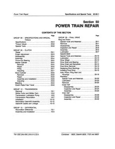 John Deere Power Train 6620 7720 8820 Combines