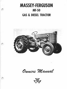 Massey Ferguson 50 Gas and Diesel Tractor Manual