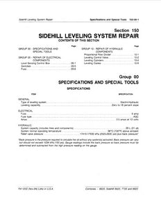 John Deere 6620, SideHill 6620, 7720 and 8820 Combine "Sidehill Leveling System Repair" - Technical Manual