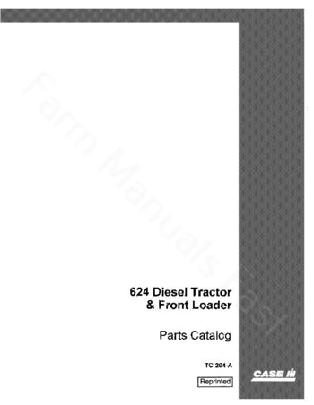 International 624 Tractor - Parts Catalog