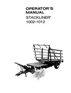 New Holland 1002 and 1012 Stackliner Manual